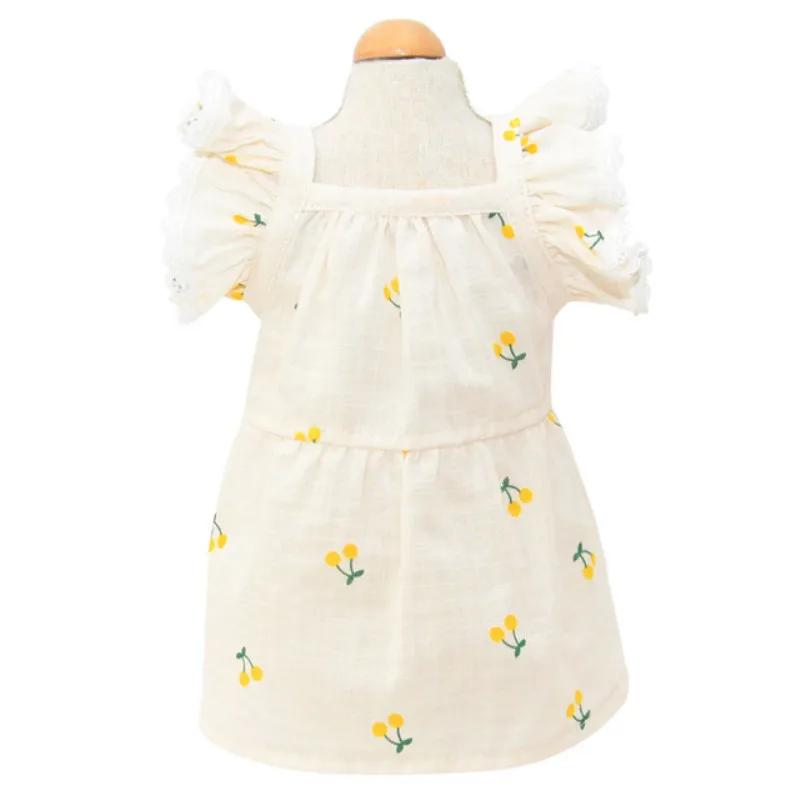 

Платье для собаки Шляпа Кепка Летние Платья для Кошки Собаки Юбка Для путешествий на открытом воздухе Одежда для питомца Щенка Йоркширского Померанского Шпица Пуделя Бишона Одежда для собак S