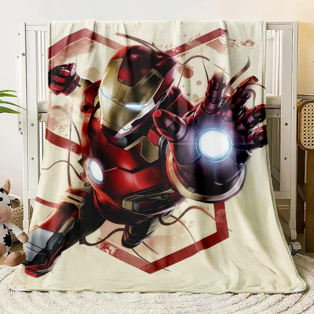 Marvel Flannel thin Blanket Bedroom Living Room Sofa Blanket Student Nap Office Nap Camping Trip Girlfriend Gift
