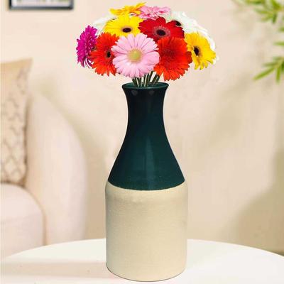 Vaso di Fiori in Porcellana (8 pollici) (verde) (Senza Fiore)