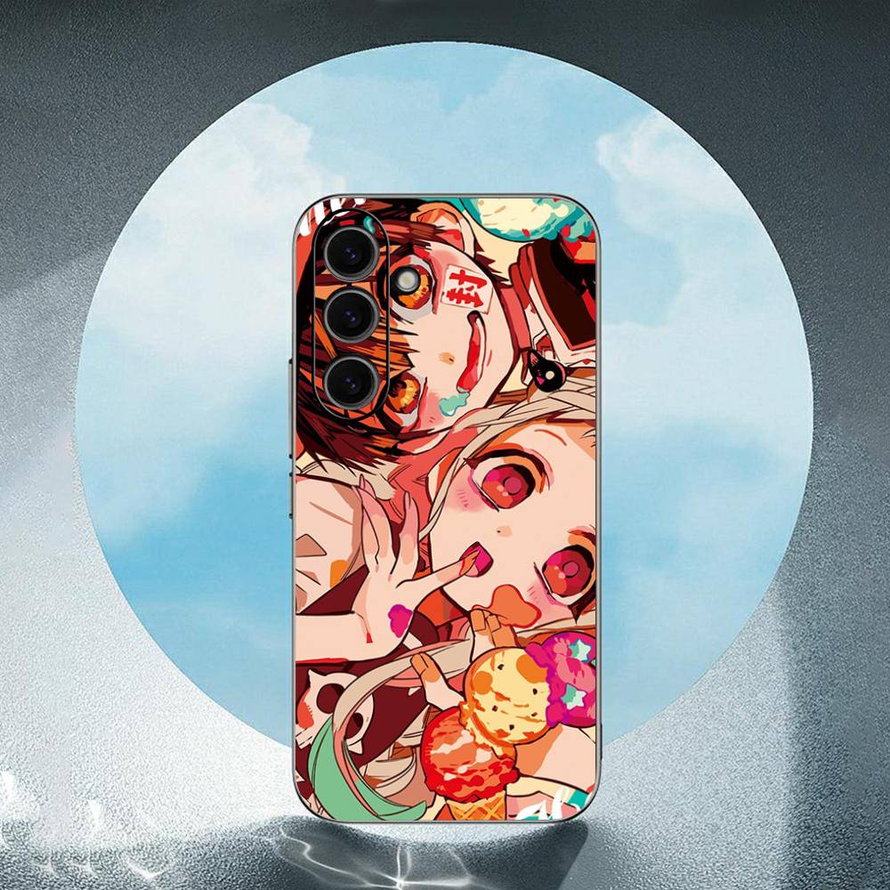 Animation Toilet Bound Hanako Kun Yugi For Samsung Galaxy S23 S24 S25 Ultra S22 Plus S21 Black Soft Case Waterproof Soft Case