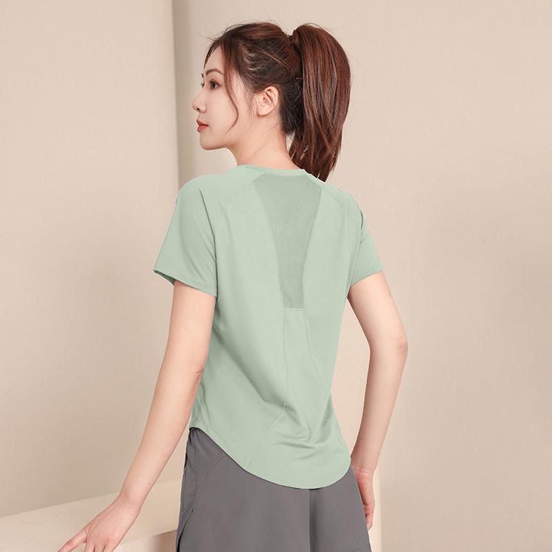Women s Quick-Dry Slimming Pilates & Yoga Short Sleeve Sportswear Set Medium