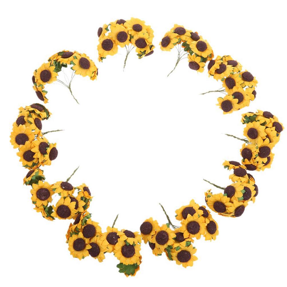 Sunflower Simulation Paper Gift Box Accessories - DIY Handmade Mini Bouquet