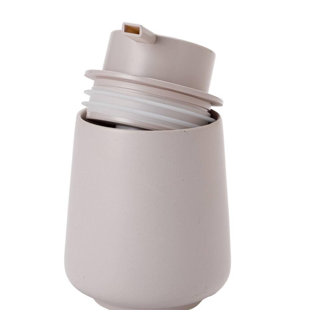 NITORI Decohome Ceramic Foaming Soap Dispenser WI02 Light Mocha 310ml Elegant Bathroom Hand Wash Pump