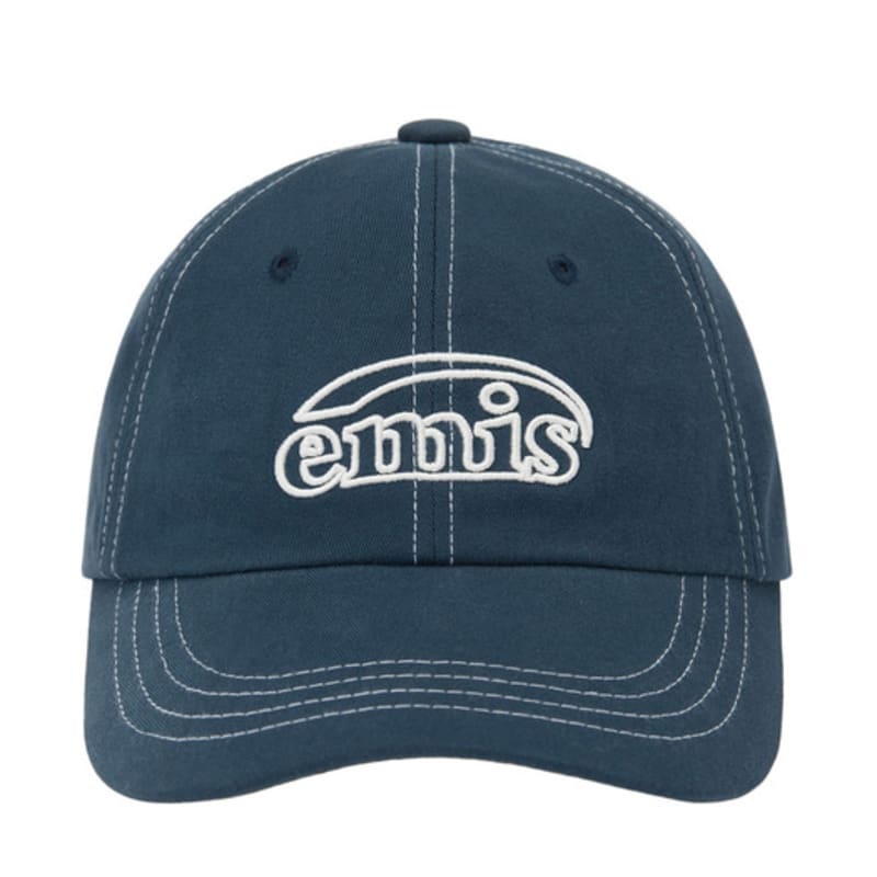 

EMIS WHITE STITCH BALL CAP-NAVY NAVY