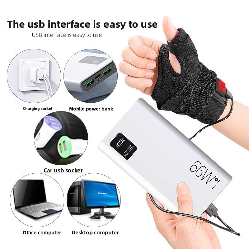 Elektryczne Ogrzewanie Ciepłe Wsparcie Ochraniacz na Nadgarstek USB Trzybiegowa Kontrola Temperatury Opaska na Nadgarstek Pochwa Ścięgna Matczyny Ręka Ciepła Odzież Ochronna Ochraniacz na Nadgarstek