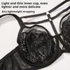 Thin Plus Size Fat  Women's Underwear Big Chest Small Set Bra Breast with Full Cup Bra