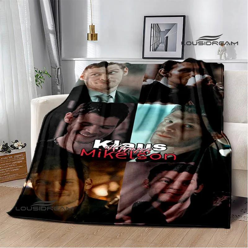 Die Originale Klaus Mikaelson bedruckte Decken Warme Flanelldecken Weiche und bequeme Bettwäsche Geburtstagsgeschenk