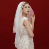 Bridal Veil for Bachelorette Party Sheer Veil for Wedding Headpiece Wedding Veil Head Covering White