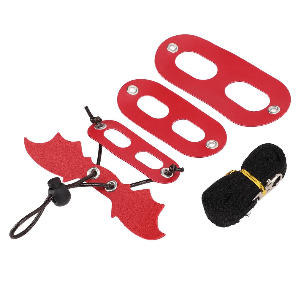 Small Reptiles Animals Harness Adjustable Bearded Dragon Leash for Outdoor WalkingRed Red Wings