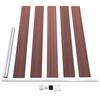 WPC Garden Fence 175 X 105 Cm Brown