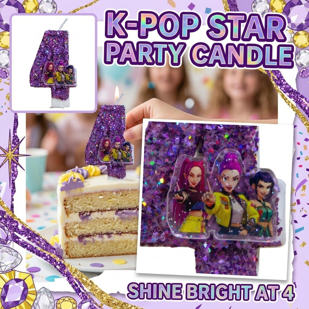 Fashion Cartoon Creative Birthday Candles Party Digital Candles