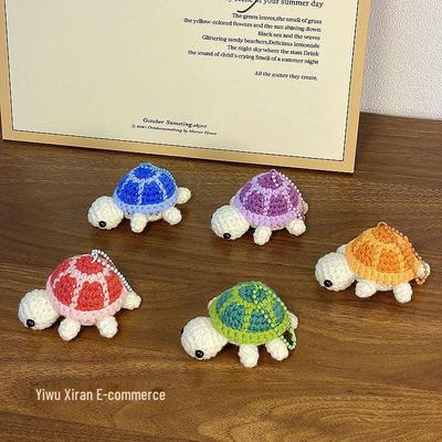 Cute Cross-Border Crocheted Turtle Keychain Doll