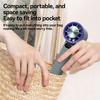 High Speed Handheld Fan Stepless Speed Adjustment Long Lasting Battery Portable Mini Cooling Fan Lightweight Outdoor Travel