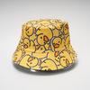 New Unisex Print Yellow Duck Bucket Hats Sunshade Double Sided Wearable Fashion Cute Casual Fisherman Caps Versatile Cartoon Ins