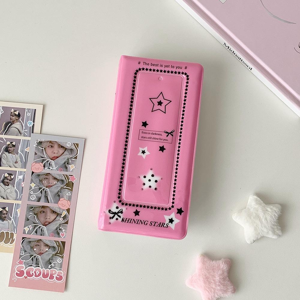 New PVC Photocard Binder Album Stars with 20 Inner Sheets Kpop Hollow Photo Card Book Holder Collecting Idol Card Holder