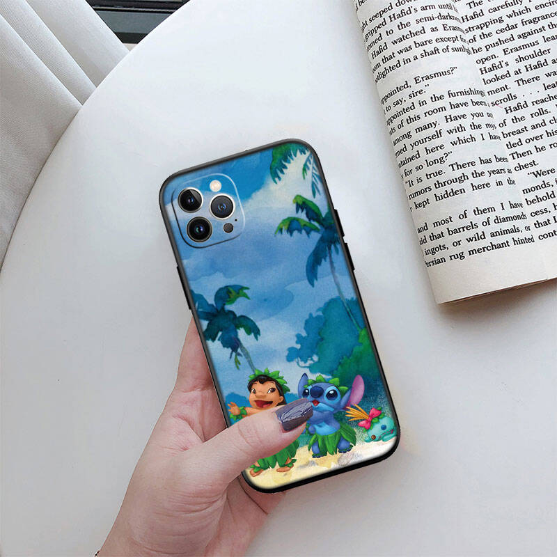 MH84 Lilo Stitch Phone Shell Case for iPhone 7 8 11 12 13 14 15 16 17 16E XS Pro Max XR X SE Air