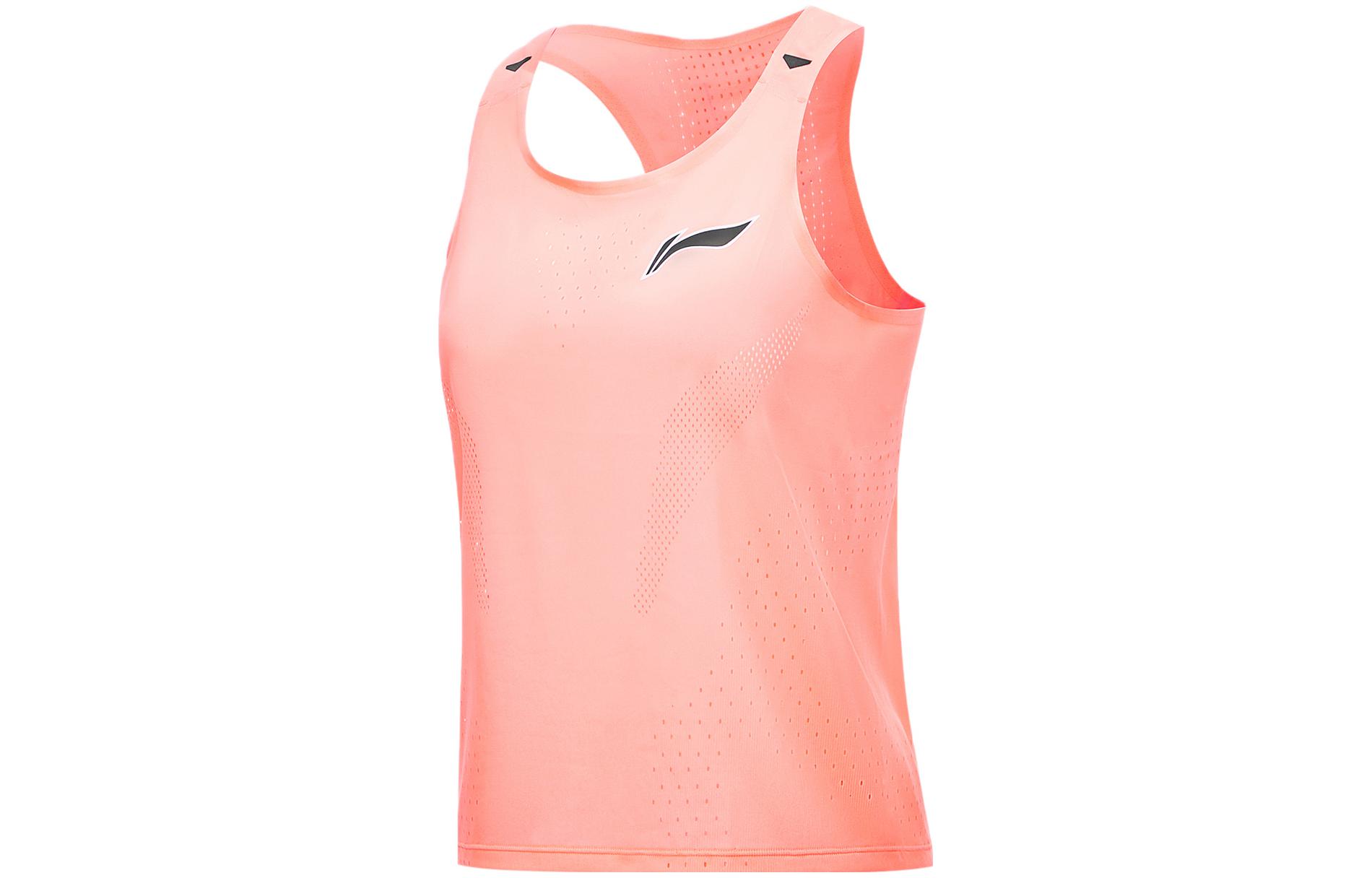 Li Ning Running Collection Running Tank Top Women s Neon Sunset Orange AAYU006-4 L