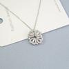 Lucky Four-leaf Clover Necklace Women Magnet Heart Pendant Necklace Clavicle Chain Charm Wedding Jewelry Anniversary Gift