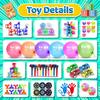 117/124/135pc Kids Birthday Pinata Toys Snap Bracelets Push Bubble Fidget Toys Carnival Prize Pinata Filler Bulk Toys Kids Gifts