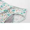 Small Floral Mid Waist Briefs Menstrual Underwear Front and Back Leak Proof Plus Size Physiological Pants for Women Panties