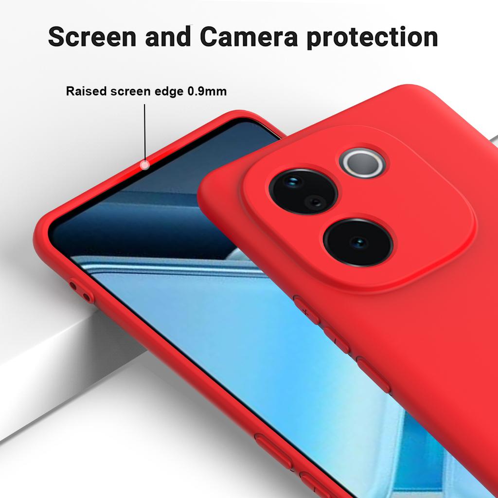 Real Liquid Silicone Case for VIVO IQOO Z9S Pro Soft Shockproof Bumper Protection Lens Cover Cases for VIVO T3 Pro