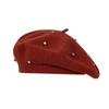 Women S Wool Beret Hat With Rhinestones Vintage Multi Color Face Slimming