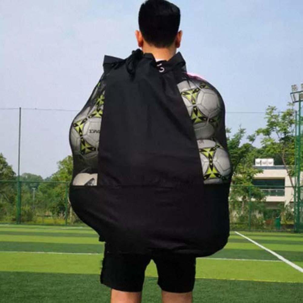 Lightweight Balls Carry Shoulder Pouch Durable Basketballs Mesh Bag Footballs Storage Bag  Camping