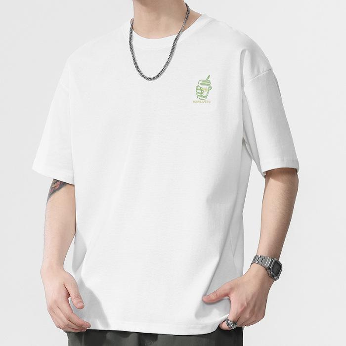 New Summer Men's Round Neck Short T-shirt Short Sleeve Thin Casual Youth Half-sleeved Shirt