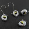 10pcs Big Eyes Jig Head Fishing Hooks with Mustad Hook 2.5g 3.5g 5g Fish Head Fishhook for Fishing Tackle Free Soft Worm Lure