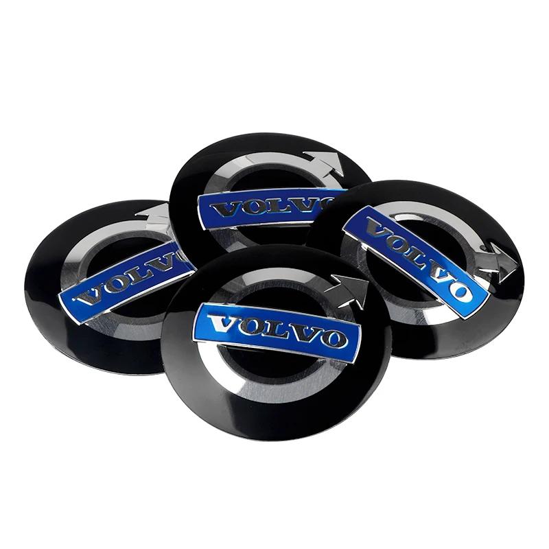 4 Stück 56/60 mm Radnabenkappen als Ersatz für Volvo R-Design T6 AWD C30 C70 S60 S80 V40 V50 T6