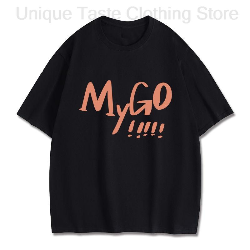 

BanG Dream Its MyGO T Shirt Harajuku Fashion Cartoon Anon Chihaya Letter Print Tshirt Unisex Women Summer Cotton Short Sleeve Tee 4XL