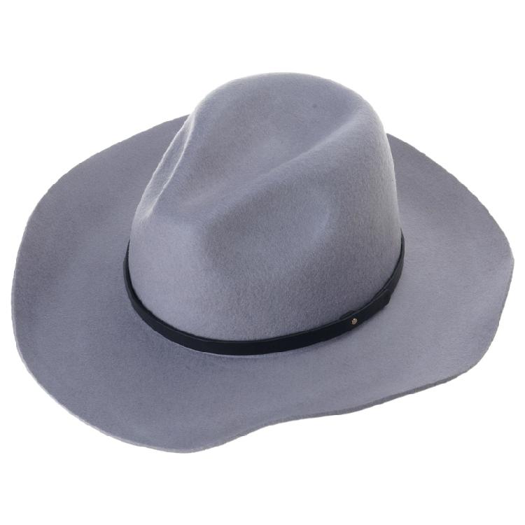 Classical Homburg Hat Cowboy Hats Gift for Boyfriend Top Hat Wide Brimmed