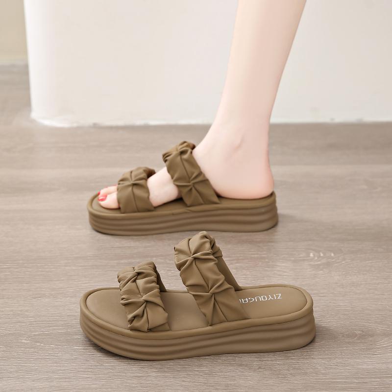 

Fashion CRLAYDK Women s Summer Walking Sandals Platform Strap Casual Open Toe Comfortable Slippers Outdoor Beach Ladies Fold Slides 34