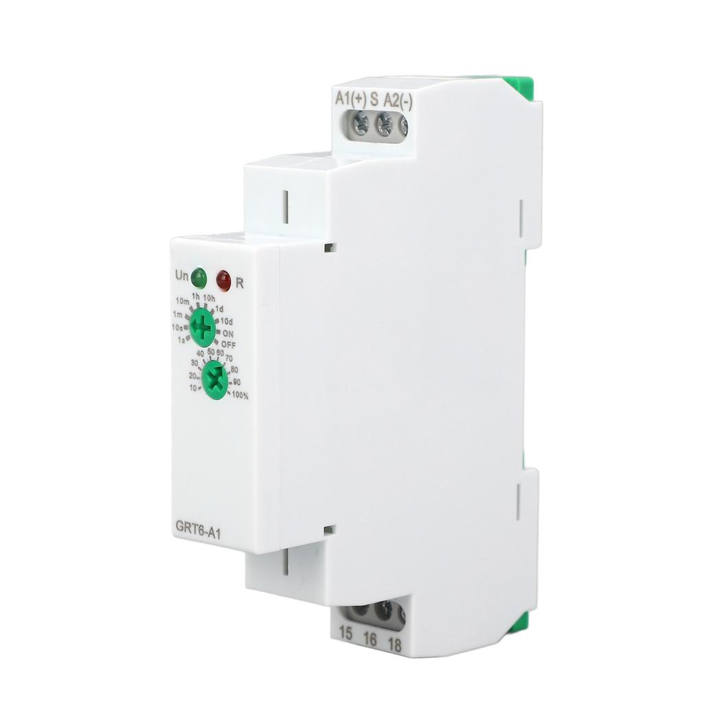Single Function Time Relay GRT6A1 1xSPDT 0.1s 10 Days DIN Rail Mounting Timer Relay