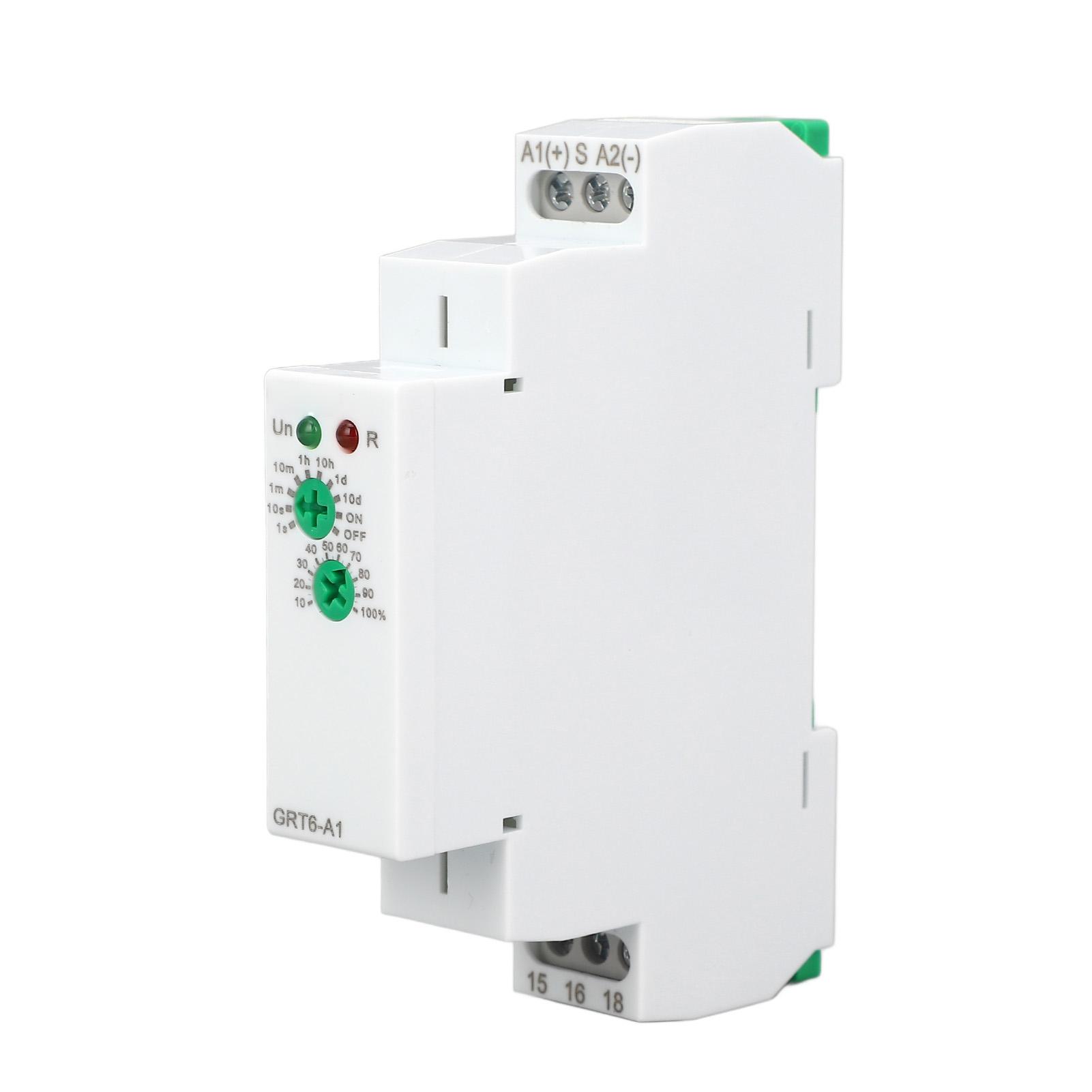 

Single Function Time Relay GRT6A1 1xSPDT 0.1s 10 Days DIN Rail Mounting Timer Relay