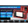 LAUNCH X431 CRP123 V2.0 OBD2 Scanner ABS SRS Airbag Engine AT Automotive Diagnostic Tools Full OBDII DIY Code Reader Free Update
