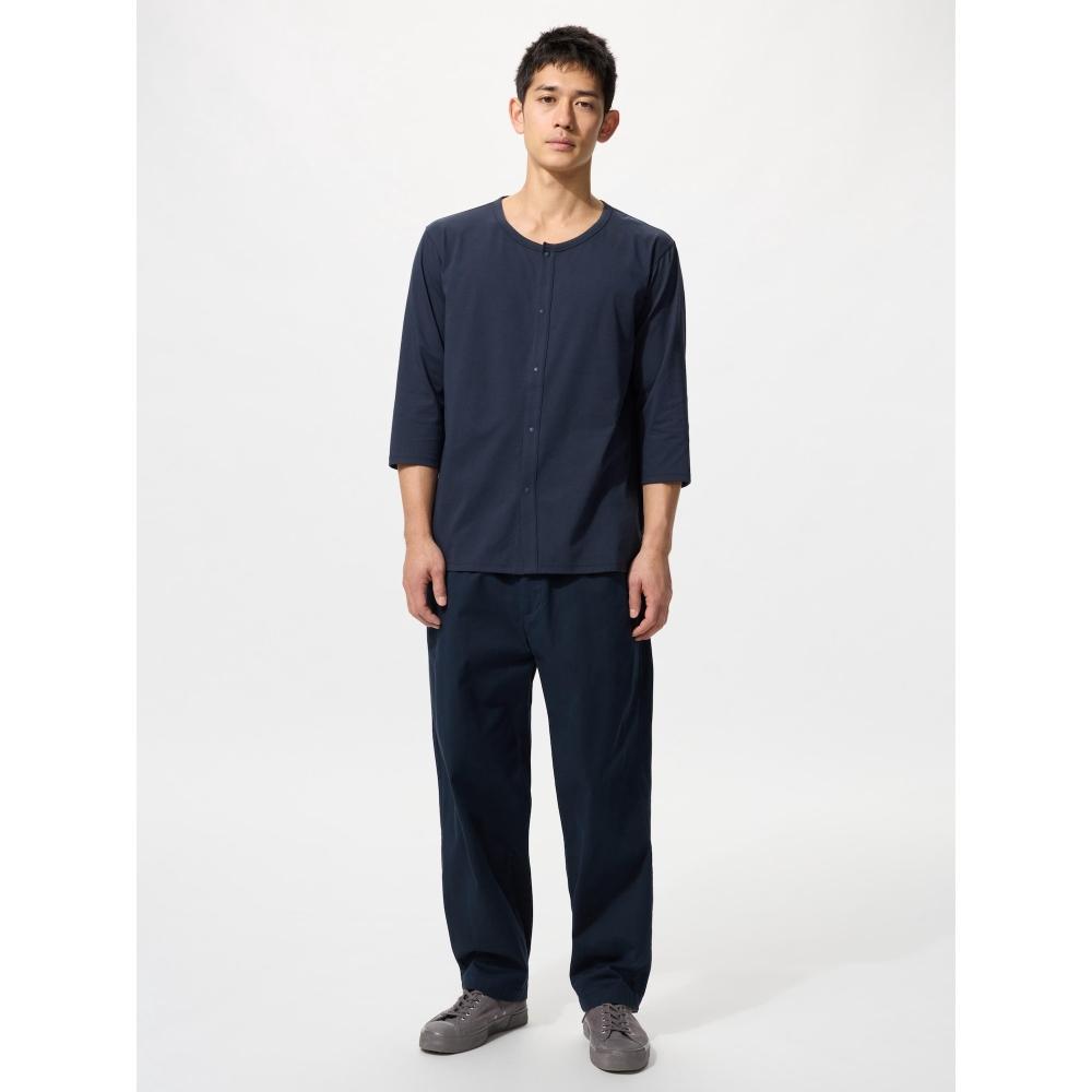 Uniqlo Japan Air RhyThm Air Crew Neck T 8 quarTer Sleeve