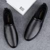 Fashion Gents Men's Shoes Genuine Leather Handmade Dress Men's Shoes Round Toe Italian Casual Cow Leather Loafers Dress Shoes for Man