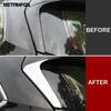 For Toyota Highlander 2014-2018  Chrome Side Tail Wing Spoiler Molding Trim Sopiler Decorate Strip Exterior Car Accessories