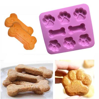 Silicone Baking Mold Creative Dog Bone Dog Footprint Cake Mold Silicone Material Mould Baking Tool