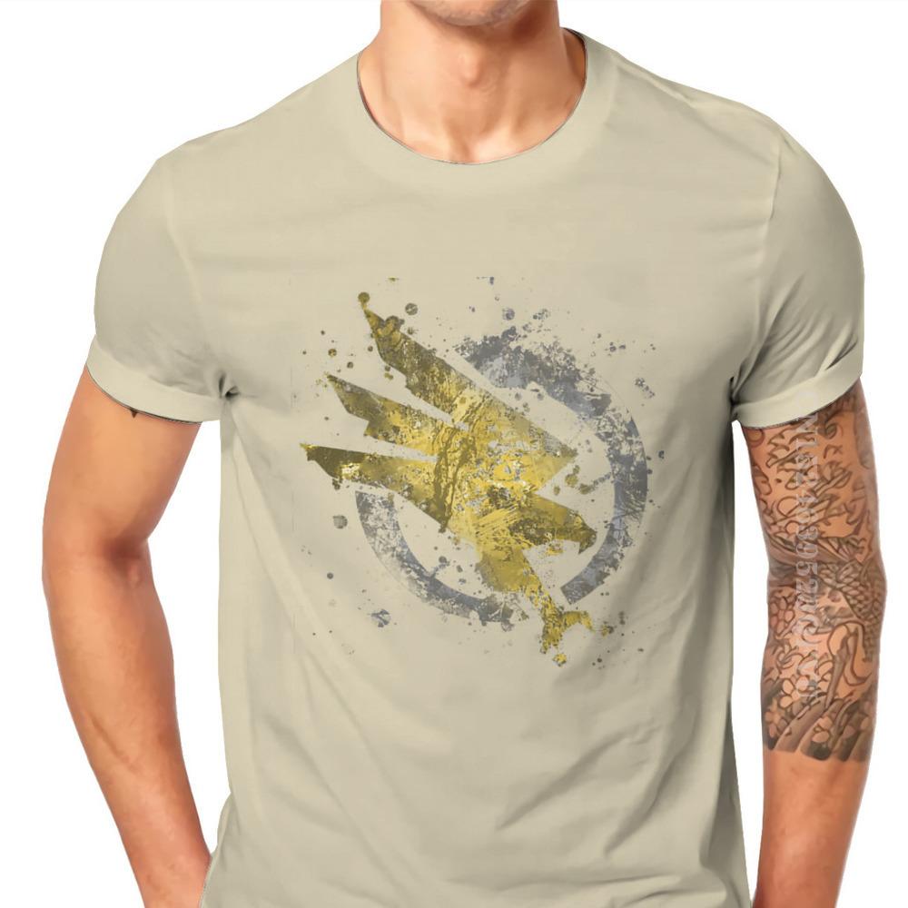 Mass Effect Game Command And Conquer GDI Splatter Tshirts Graphic Men Classic Goth Camisas Men Clothes Cotton Harajuku T Shirt