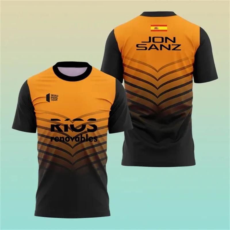 Summer Men Quick Drying Padel Short Sleeved T-shirt Men Professional Tennis Training Apparel Quality Outdoor Sports O-Neck Tees
