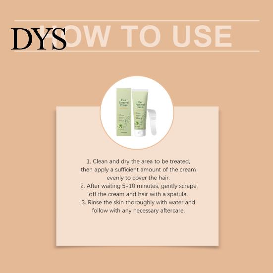 Gentle Depilatory Cream 100G Hair Removal with Spatula, Pain Free Remover Easy Apply for Men Women, Facial Legs Arm Underarms Painless