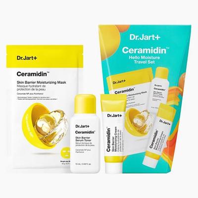 Ceramidin Hello Moisture 3-Step Travel Set – Ceramide Skincare Essentials for Stronger Barrier, Korean