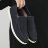 Fashion Hot Sale Mens Slip On Flats Lightweight Loafers Breathable Casual Walking Shoes Comfy Non Slip Moccasins Hand Sewn Tassels Shoes
