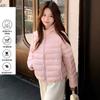 Small short light down jacket winter ribs autumn and winter new hooded new national standard white duck down
