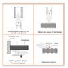 Stainless Steel Screw Thread Pitch Gauge Center Gauges Tool Set Thread Plug Gage Measuring Tool Metric & America Type