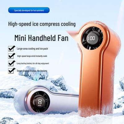2025 USB Rechargeable High-Speed Fan: Portable, Five-Speed, Strong Wind, Customizable Logo