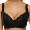 Women Full Cup Daily Brassiere Sexy Lace Print Bow Bra Comfortable Thin Mold Cup French Bras 40E 42E 44E-6004