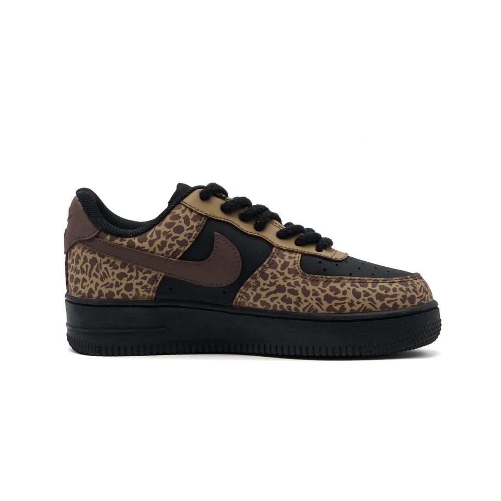 Nike Air Force 1 Abrasion Resistant Low top Skateboard Shoes Unisex Brown CW2288-001(Team500-)